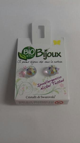 Bio Bijioux Orecchino Sfera 8mm AB  - 1