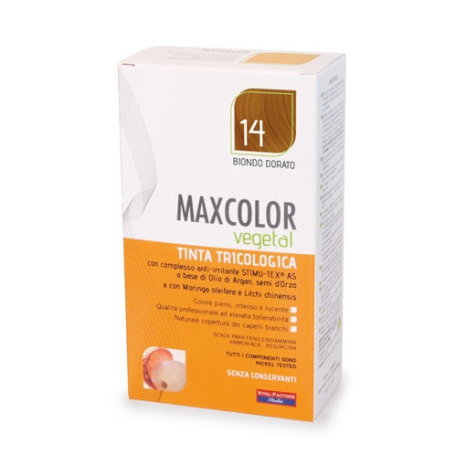 MaxColor Vegetal Tinta 14 Biondo Dorato 140ml  - 2