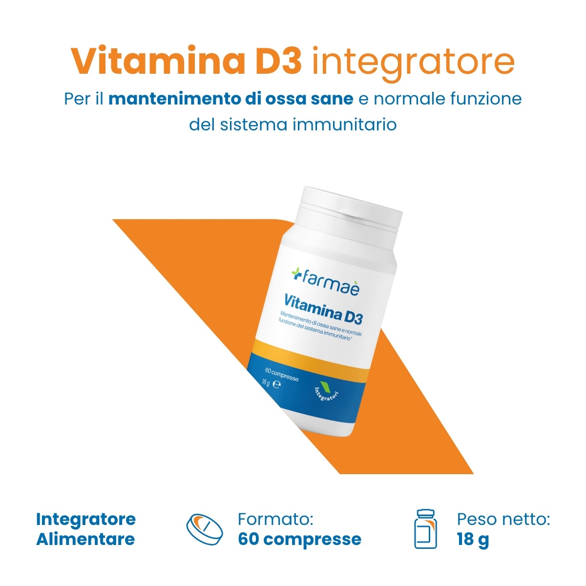 Farmaè Vitamina D3 Integratore 60 Compresse-5