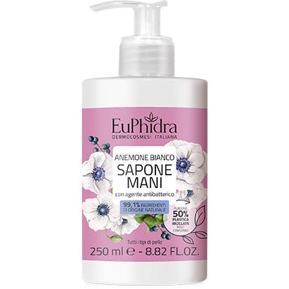 Euphidra Sapone Liquido Mani Anemone Bianco 250ml  - 1